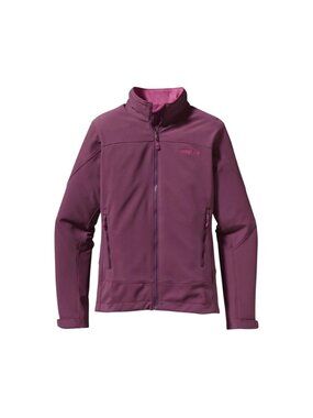 Patagonia Womens XL Polartec Softshell Full-Zip Jacket Berry Rose Purple outdoor